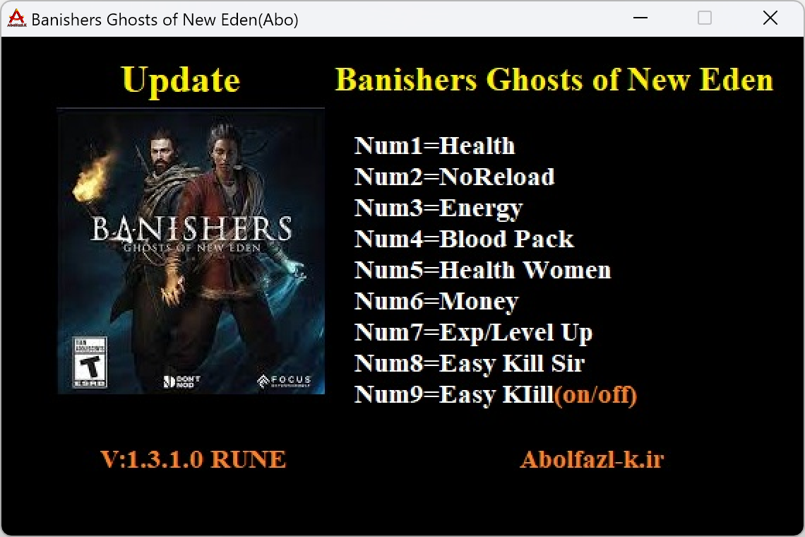 Banishers Ghosts of New Eden v1.3.1.0 Trainer +9