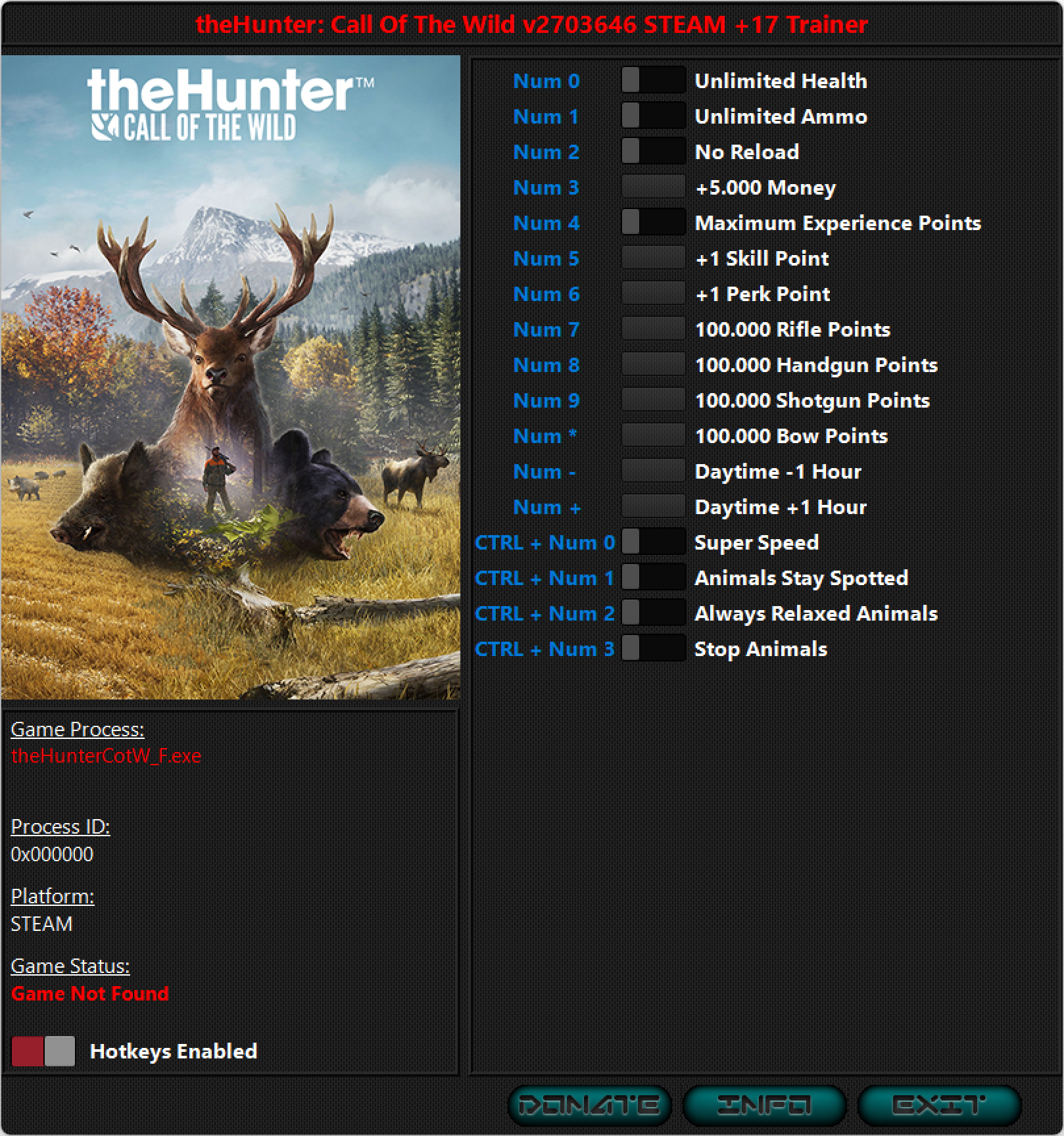 theHunter: Call of the Wild v2703646 Trainer +17