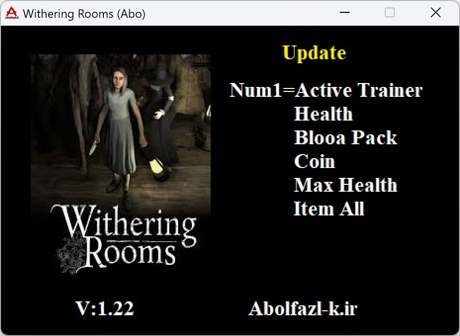 Withering Rooms v1.22 Update Trainer +5