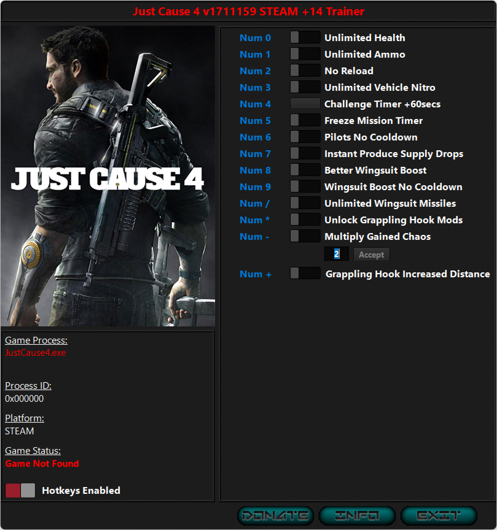 Just Cause 4 v1711159 Trainer +14