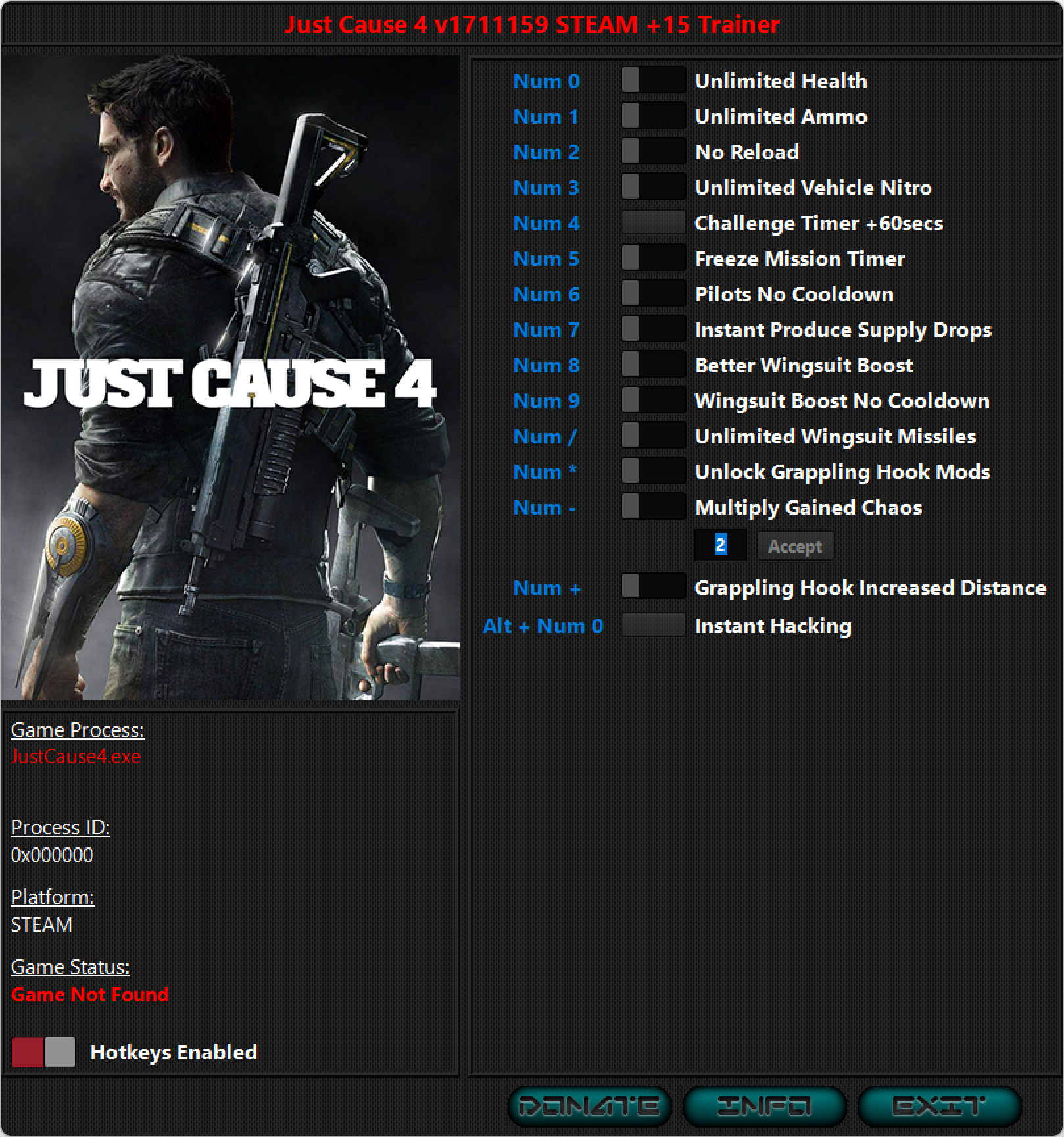 Just Cause 4 v1711159 Trainer +15