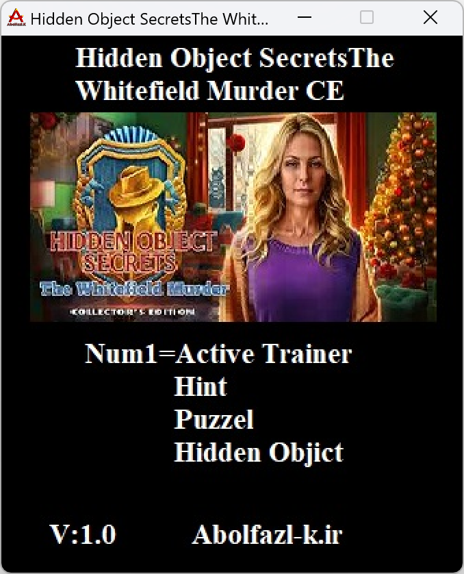 Hidden Object Secrets: The Whitefield Murder Collector's Edition Trainer +3