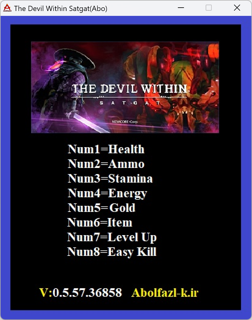 The Devil Within: Satgat v0.5.57.336858 Trainer +8