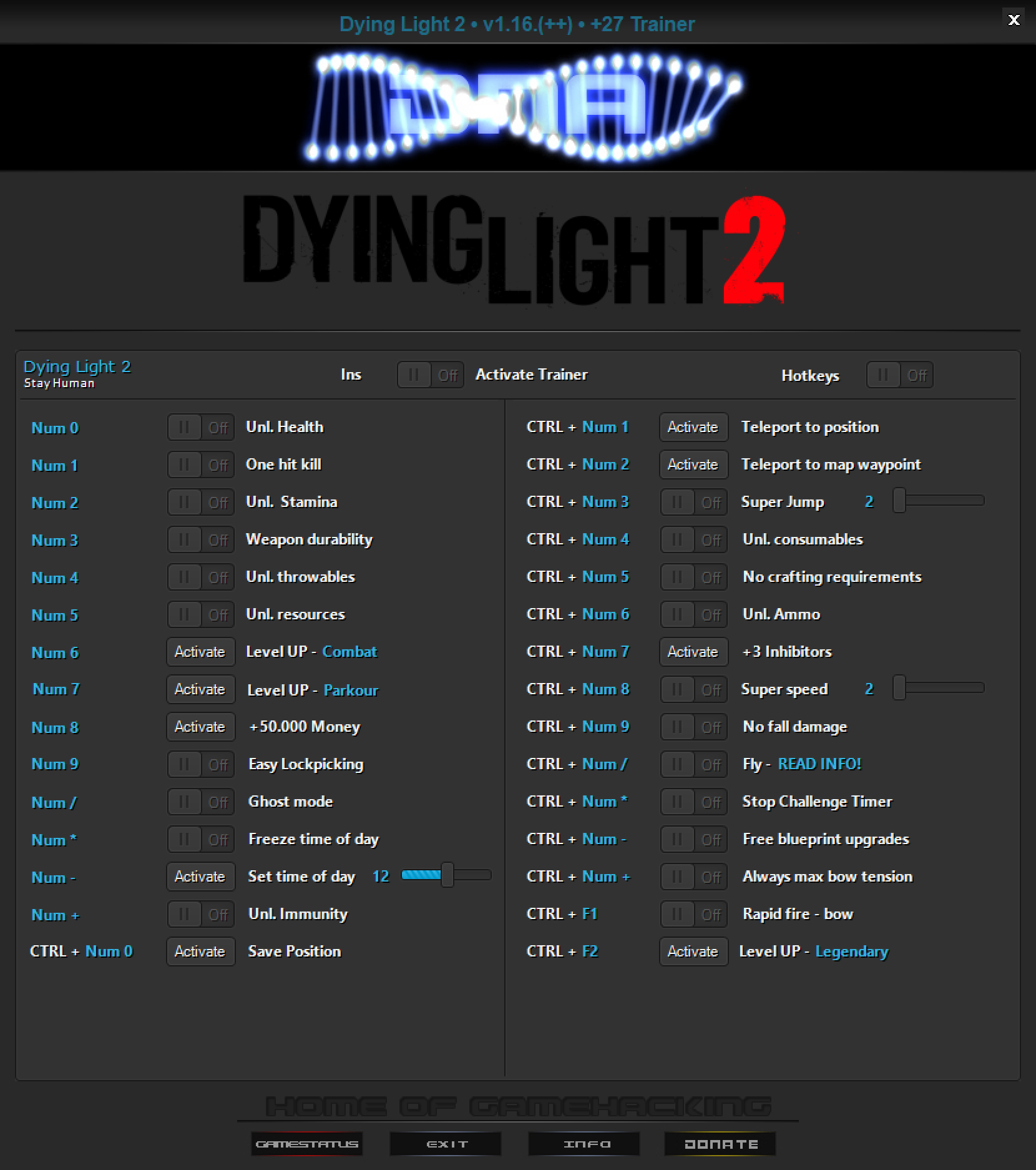 Dying Light 2: Stay Human v1.16 Trainer +27