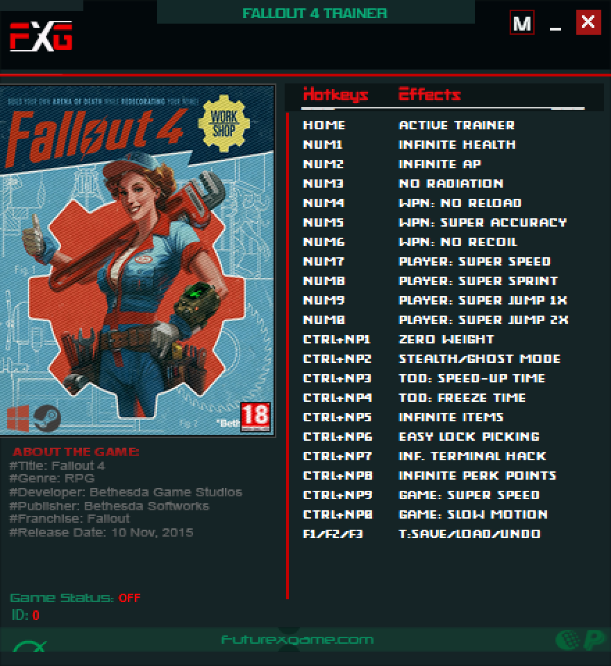 Fallout 4 v1.10.980.0 Trainer 21