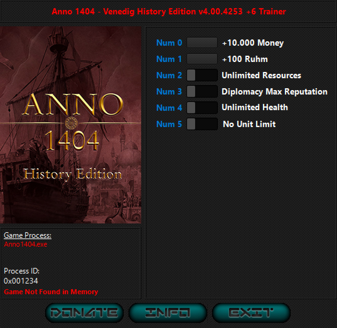 Anno 1404 - History Edition v4.00.4253 Trainer +6