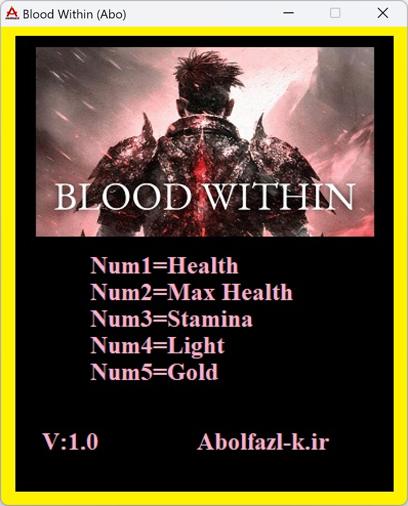 Blood Within Trainer +5