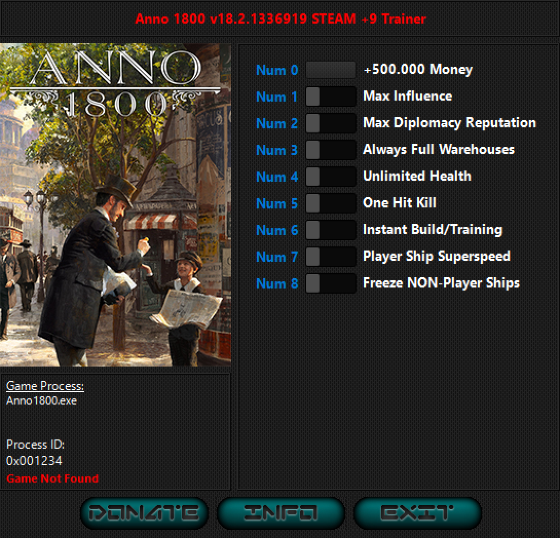 Anno 1800 v18.2.1336919 Trainer +9