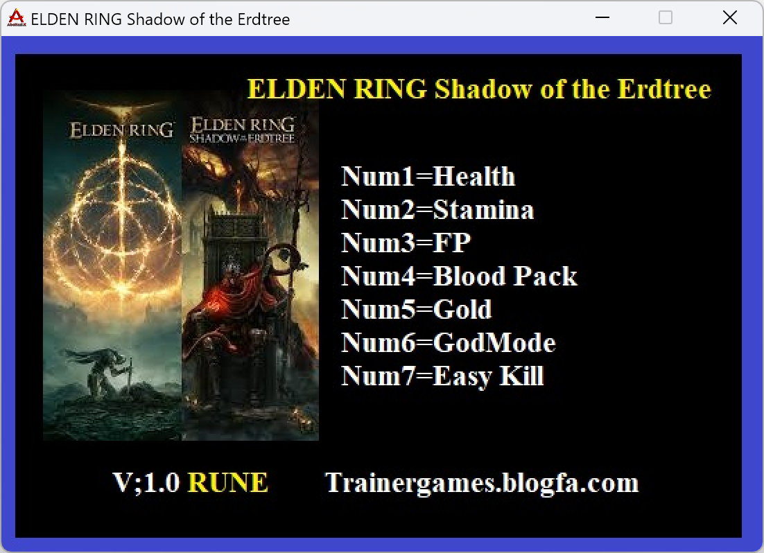 ELDEN RING Shadow of the Erdtree Trainer +7