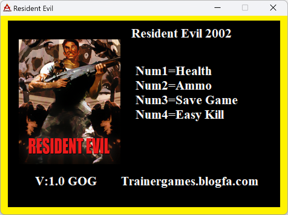 Resident Evil Trainer +4