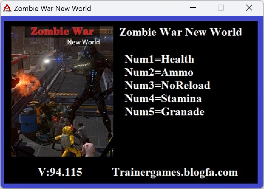 Zombie War: New World v94.115 Trainer +5