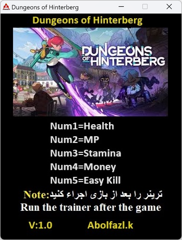 Dungeons of Hinterberg Trainer +5