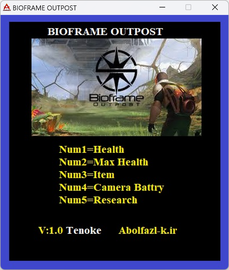 Bioframe Outpost Trainer +5