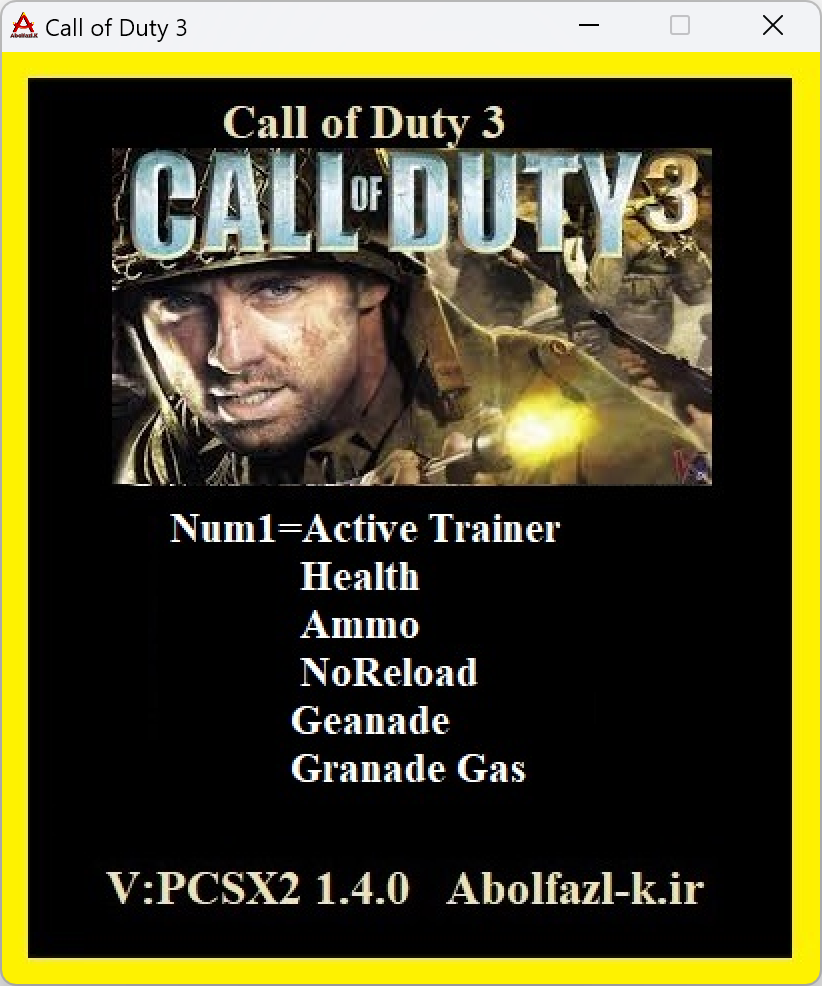 Call of Duty 3 v1.4.0 Trainer +5