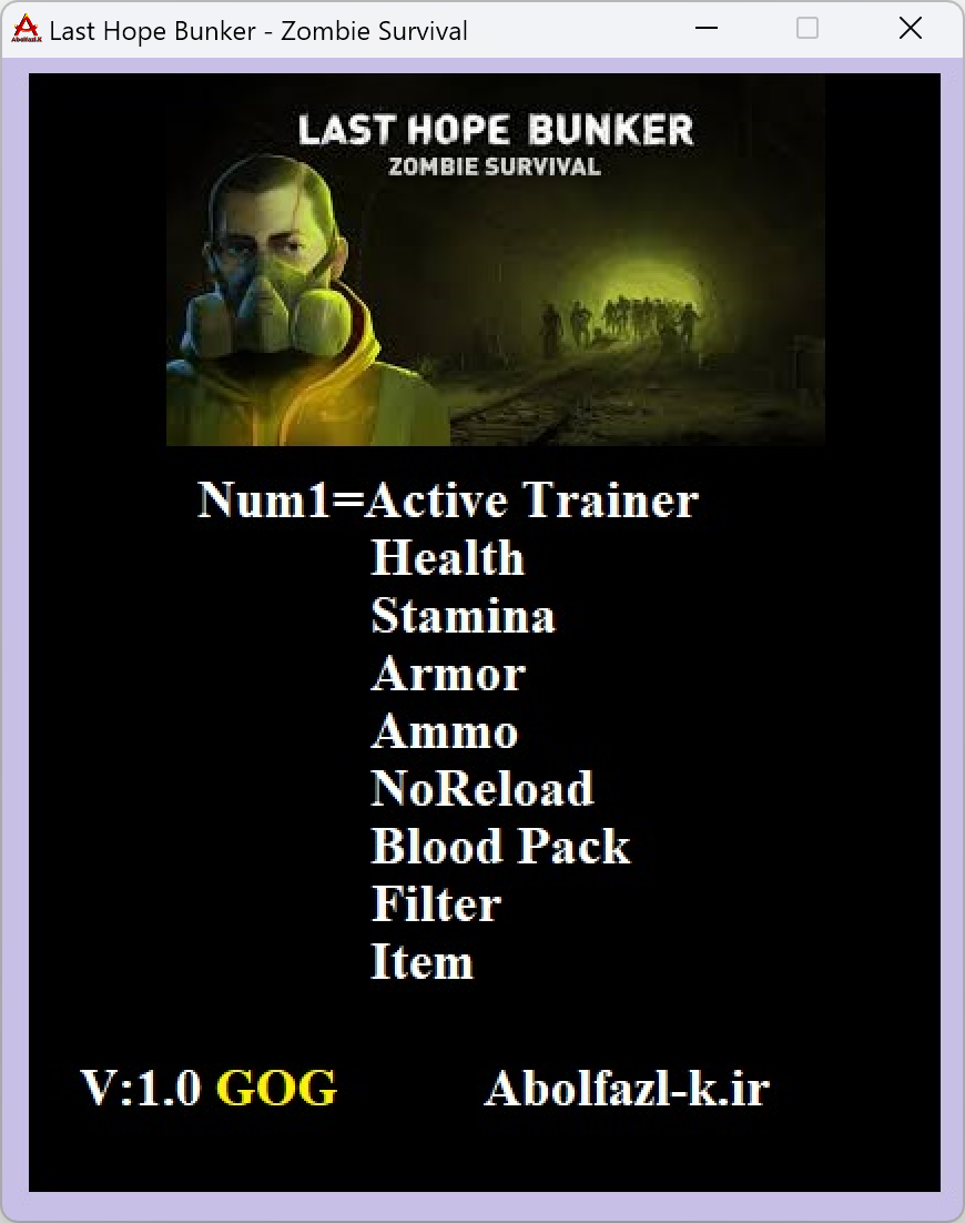 Last Hope Bunker: Zombie Survival v1.07 Trainer +8