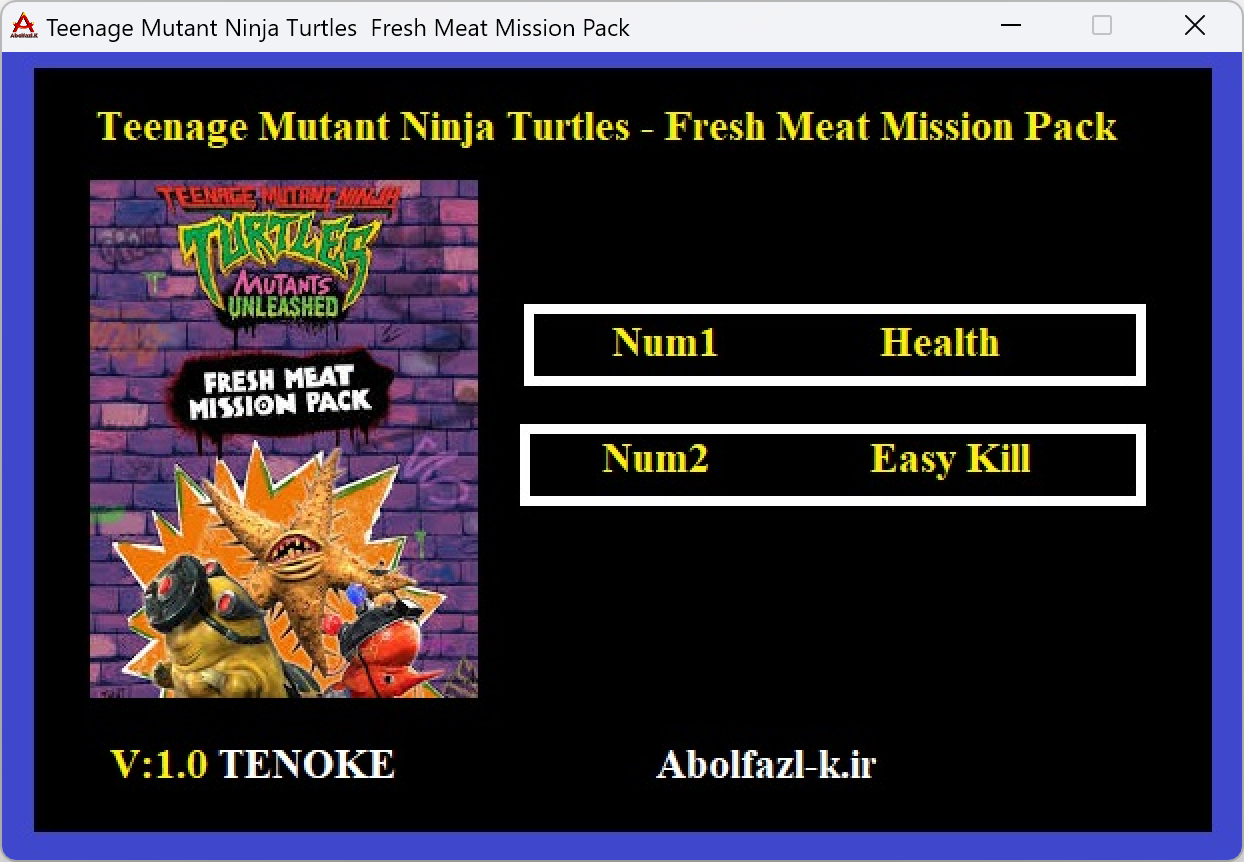 Teenage Mutant Ninja Turtles: Mutants Unleashed - Fresh Meat Mission Pack Trainer +2