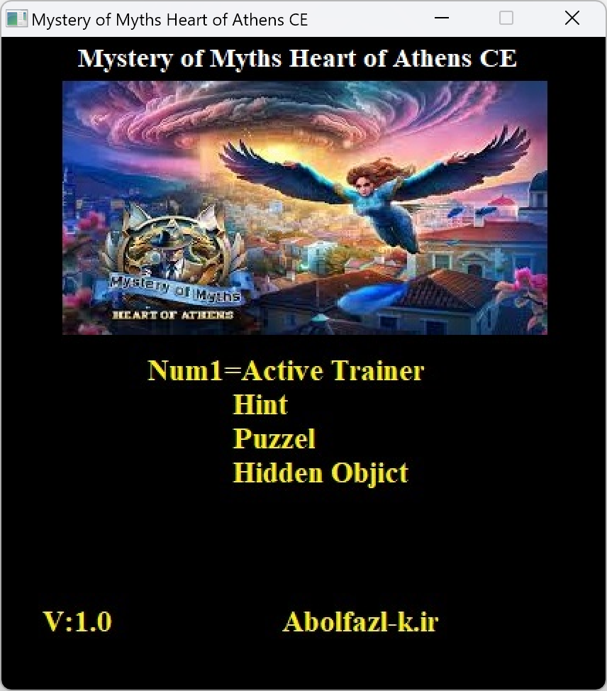 Mystery of Myths: Heart of Athens Collector's Edition Trainer +3