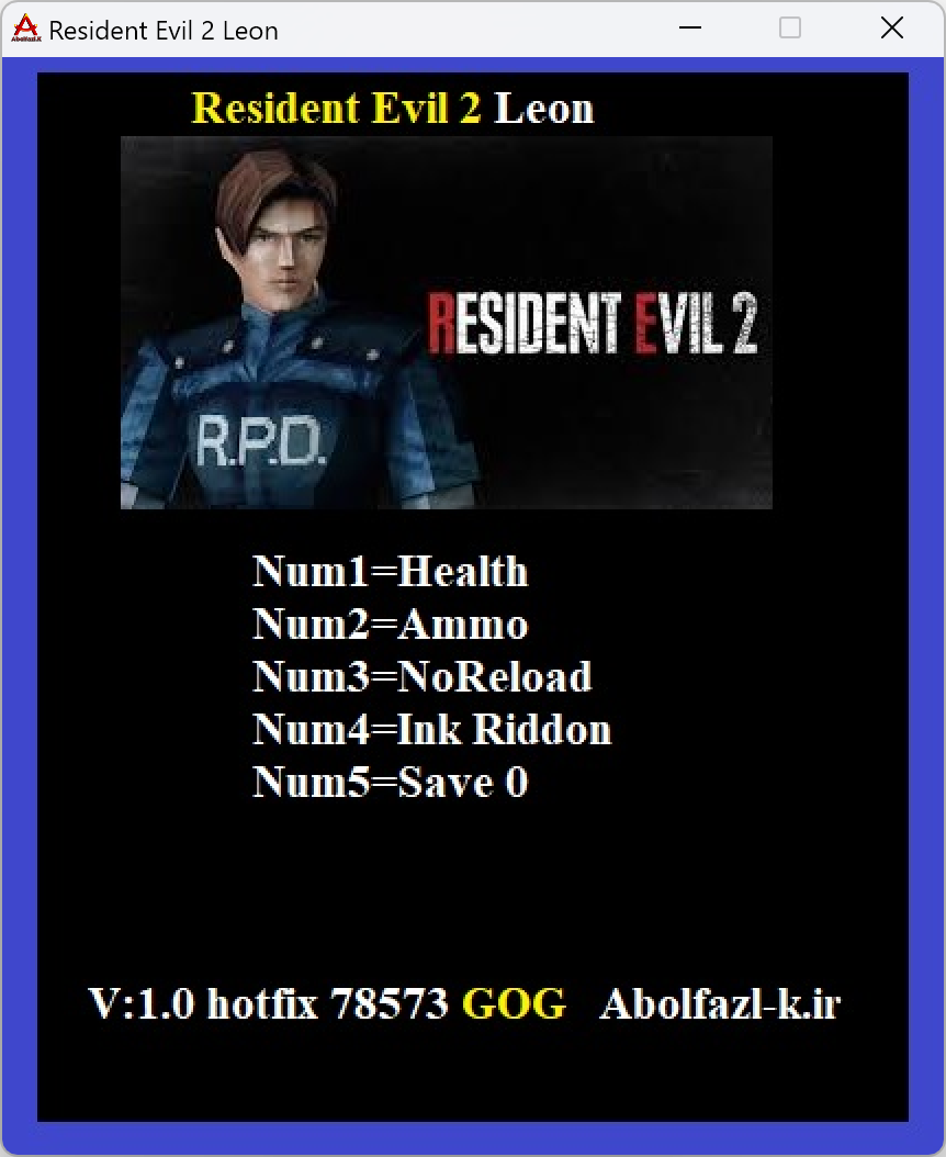 Resident Evil 2 (Hotfix 78573 - Leon) Trainer +5