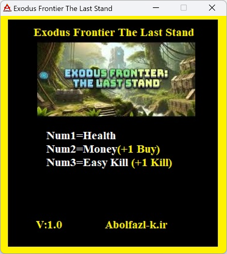 Exodus Frontier: The Last Stand Trainer +3