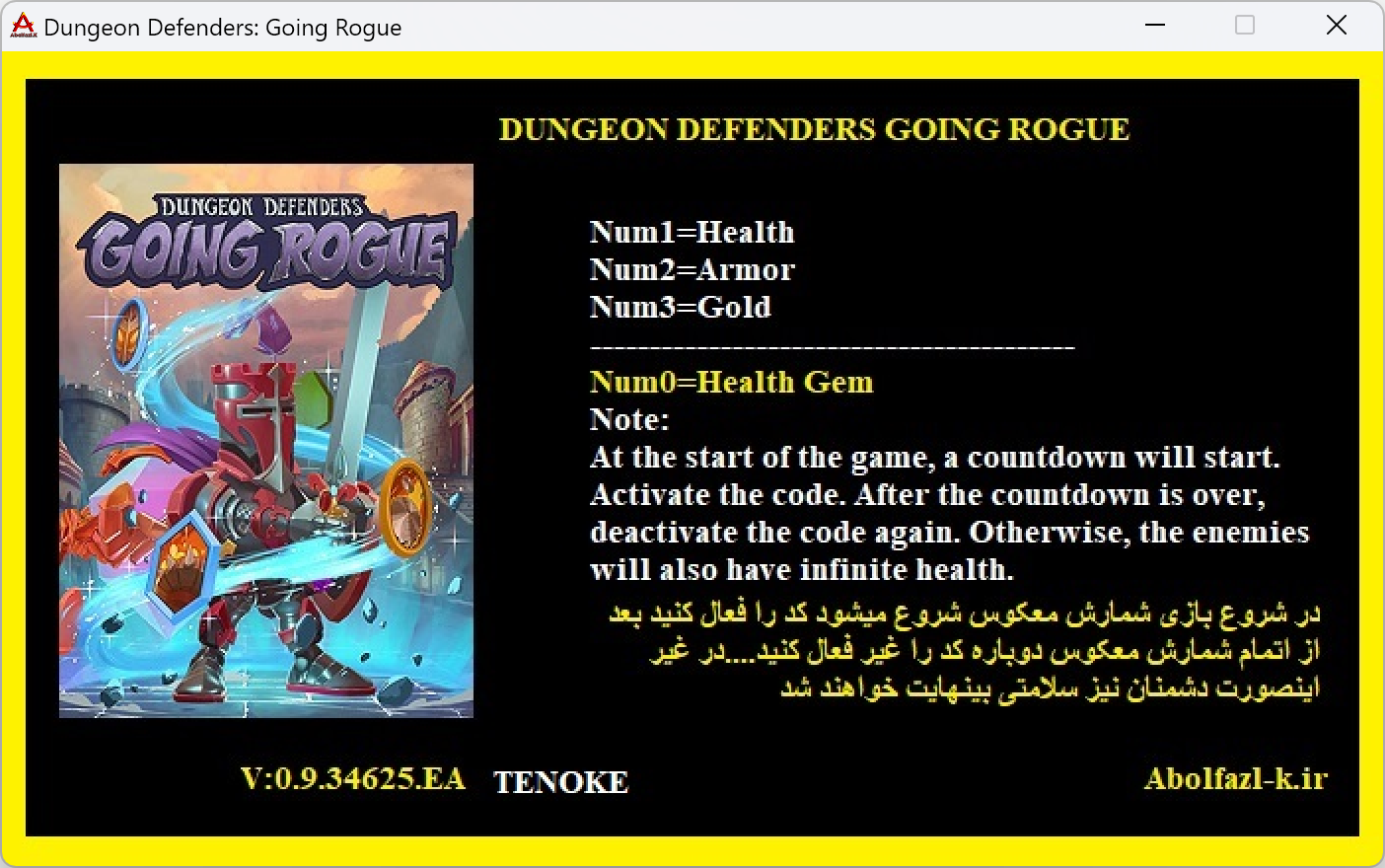 Dungeon Defenders: Going Rogue v0.9.34625 Trainer +4