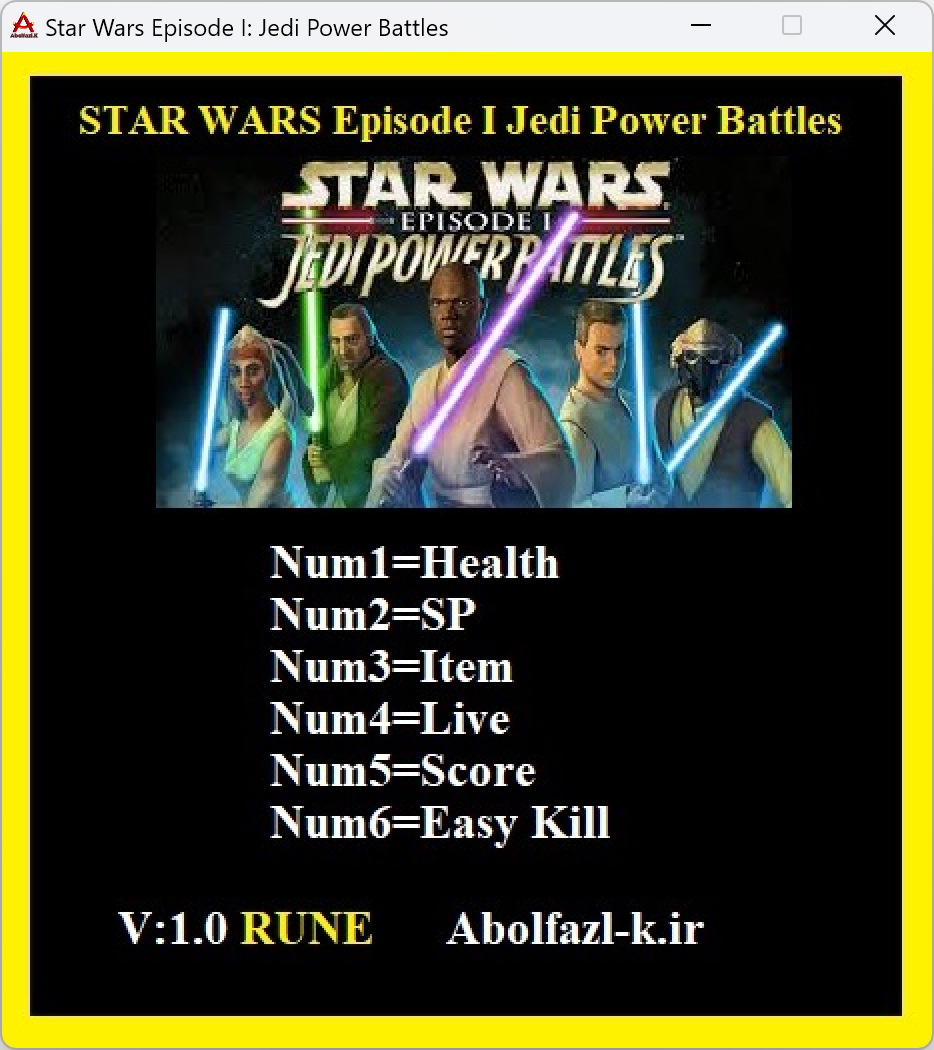 STAR WARS: Episode I: Jedi Power Battles Trainer +6