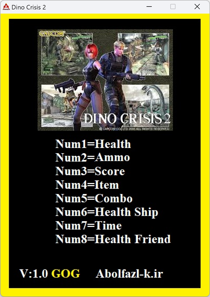 Dino Crisis 2 Trainer +8