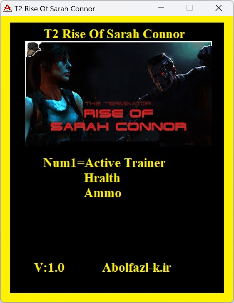 Terminator 2 - Rise of Sarah Connor Trainer +2