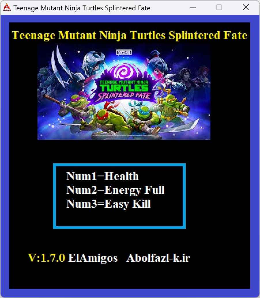 Teenage Mutant Ninja Turtles: Splintered Fate v1.7.0 Trainer +3