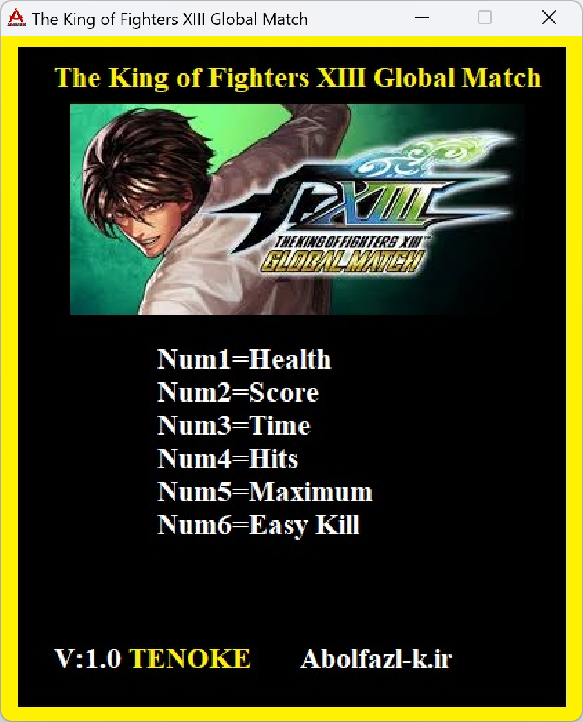 THE KING OF FIGHTERS XIII GLOBAL MATCH Trainer +6