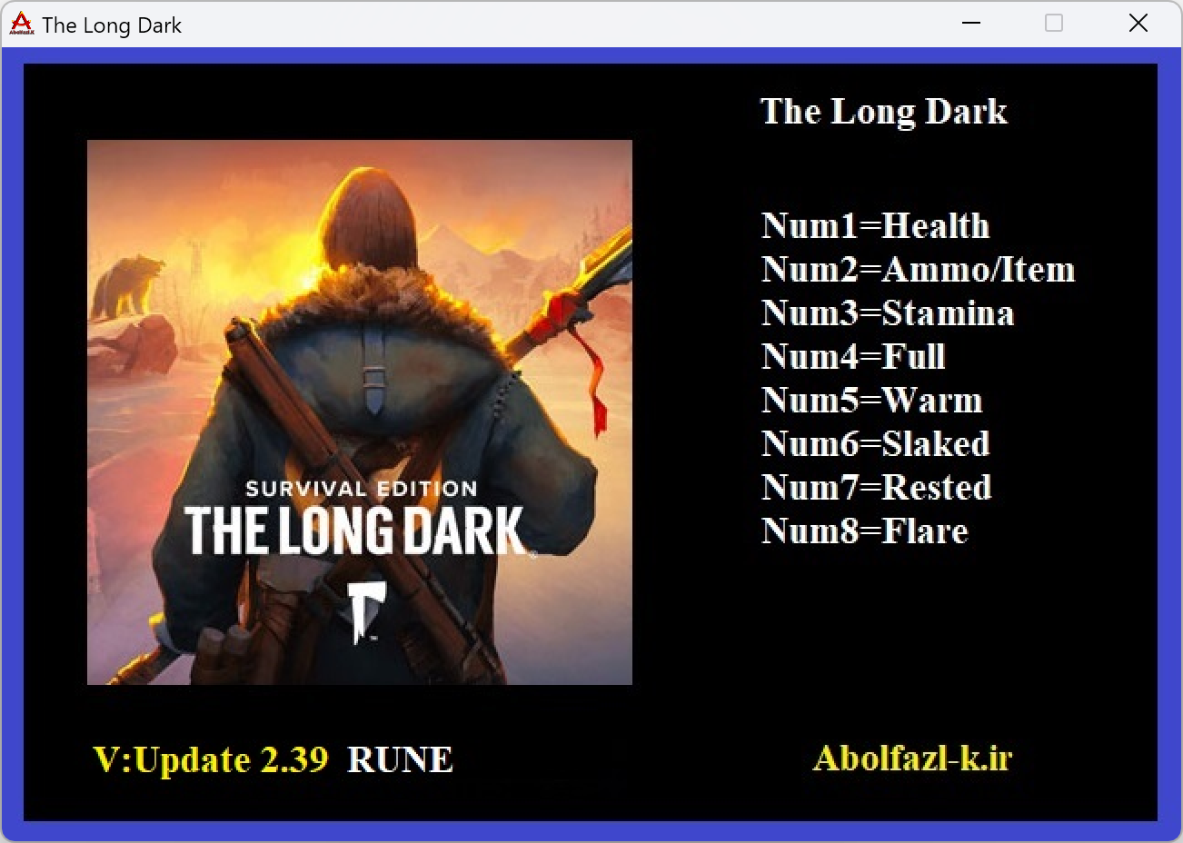 The Long Dark v2.39 Trainer +8