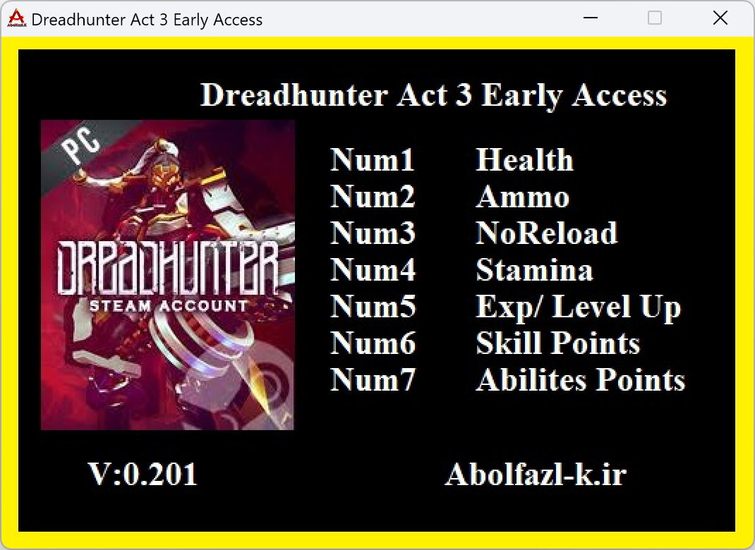 Dreadhunter v0.201 Trainer +7