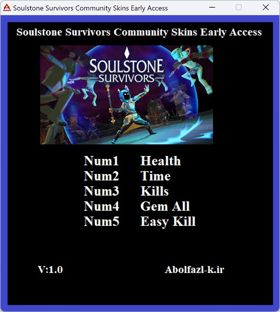 Soulstone Survivors: Community Skins Trainer +5